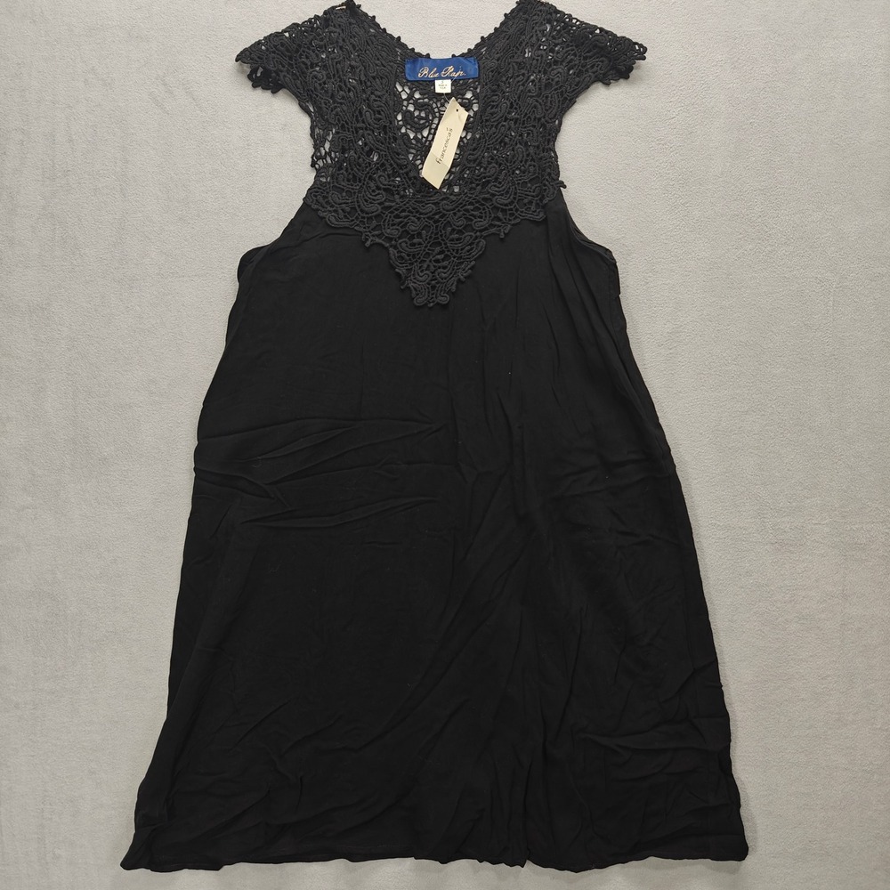 Blue Rain Whimsigoth Lace Collar Midi‎ Dress Womens Small Witchy Dark Romantic